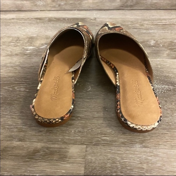 Madewell Snakeskin Leather Slide Sandals 6.5 NEW - Picture 4 of 11